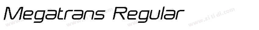 Megatrans Regular字体转换